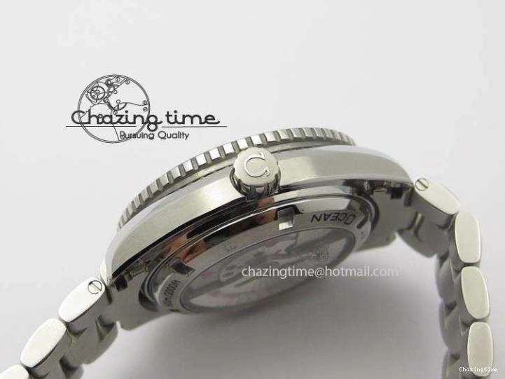 0308 Planet Ocean SS Bp Maker 45mm Black Bezel On SS Bracelet A OnTrend 8218